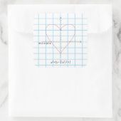 Sticker Carré Coeur Axes (Sac)