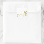 Sticker Carré coeur reconnaissant (Sac)