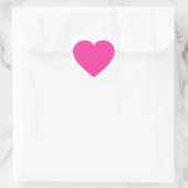 Sticker Carré Coeur rose clair (Sac)