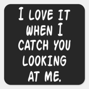 Sticker Carré Coeur Saint Valentin Amour Romantique Funny Cadeau