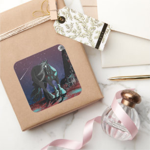 Sticker Carré Coeur tzigane