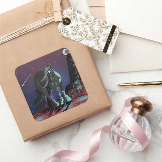 Sticker Carré Coeur tzigane (Cadeaux)