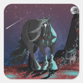 Sticker Carré Coeur tzigane (Devant)