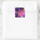 Sticker Carré Coeurs de fille Anime (Sac)
