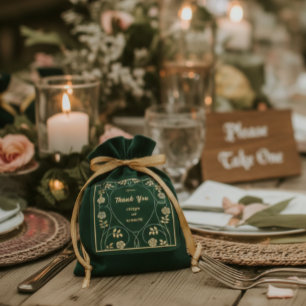 Sticker Carré Coeurs floraux d'or médiéval et Merci d'épée