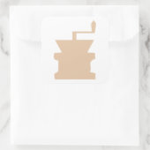 Sticker Carré Coffee Grinder Art (Sac)