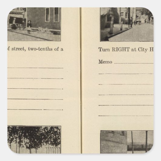 Sticker Carré Cohoes, NY (Devant)