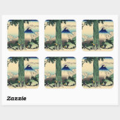 Sticker Carré Col de Mishima dans la province de Kai (Feuille)