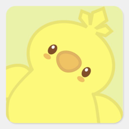 Sticker Carré Colin the Chick (Devant)