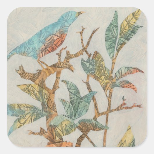 Sticker Carré Collage aérien I (Devant)