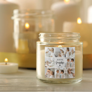 Sticker Carré Collage Photo Grey We Love You Grand-mère Best Gif