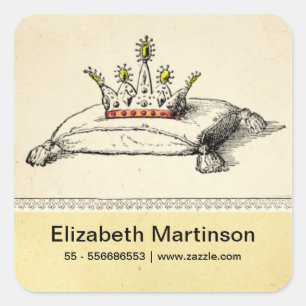 Sticker Carré collant de couronne