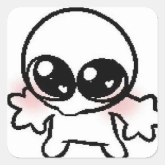 Sticker Carré collant idiot (Devant)