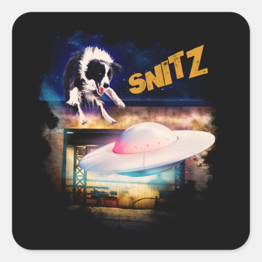 Sticker Carré collant Snitz de Bob's Saucer Repair (Devant)