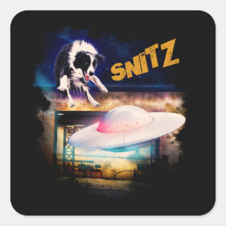 Sticker Carré collant Snitz de Bob's Saucer Repair