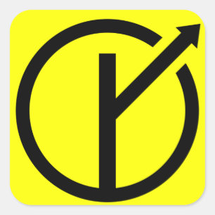 Sticker Carré Colle MGTOW - Homme qui suit le chemin lui-même