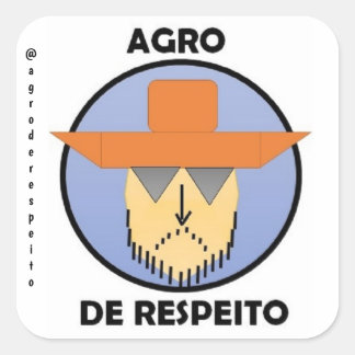 Sticker Carré Colle Officielle Agro de Respeito