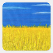 Sticker Carré Collecte d'un ticker pour la démocratie (Devant)