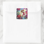 Sticker Carré Collection de fées de Noël - Cheveux de gingembre  (Sac)