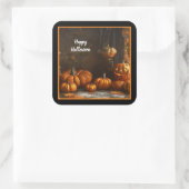 Sticker Carré Collection de la maison Old Happy Halloween (Sac)