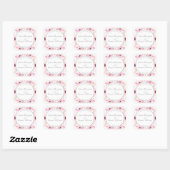 Sticker Carré Collection de Mariages floraux rose-printemps (Feuille)