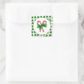Sticker Carré Collection de sucres de canne (Sac)