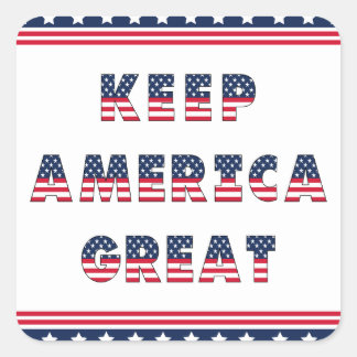 Sticker Carré Collection du parti Élections USA !