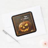 Sticker Carré Collection Halloween grand Citrouille (Enveloppe)