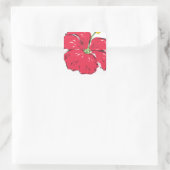 STICKER CARRÉ COLLECTION HIBISCUS DE SINGAPOUR (Sac)