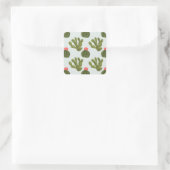 Sticker Carré Collection Llamarama | Motif Cactus mignon (Sac)