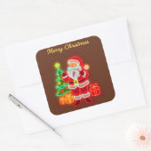 Sticker Carré Collection Noël Moderne Neon (Enveloppe)