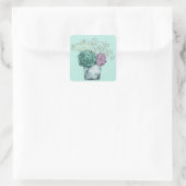 Sticker Carré Collection plante Happy | Succulents (Sac)