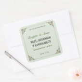 Sticker Carré Collection privée Bougie artisanale Viridescente (Enveloppe)