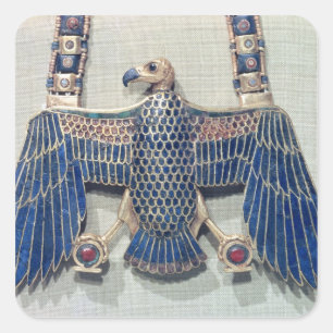 Sticker Carré Collier avec le pendentif de vautour