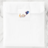 Sticker Carré collier de papillon (Sac)