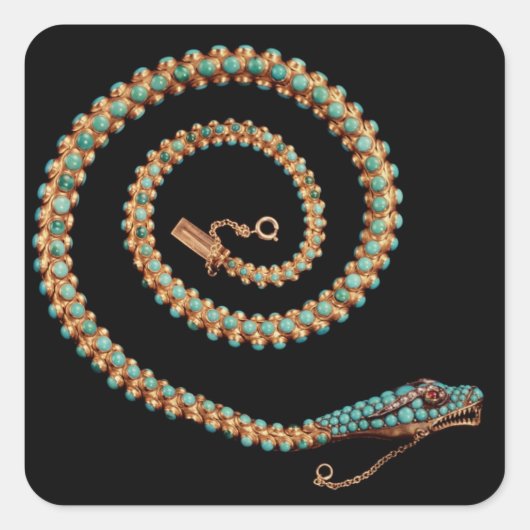 Sticker Carré Collier de serpent, 1844 (Devant)