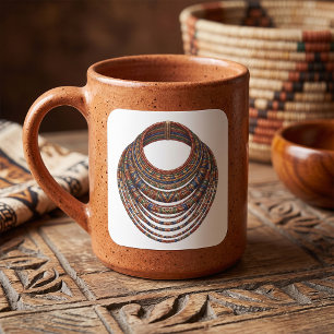 Sticker Carré Collier perlé africain tribal