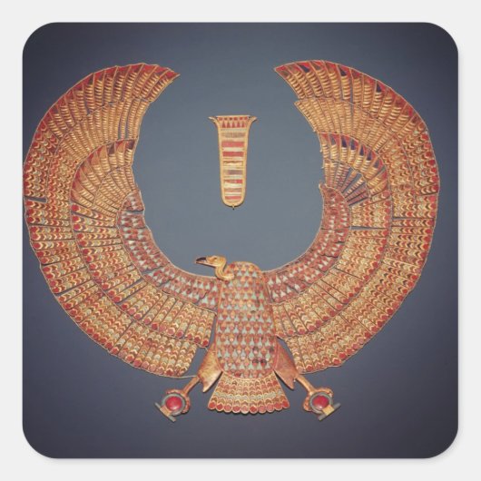 Sticker Carré Collier sous forme de déesse vautours (Devant)