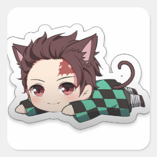 Sticker Carré Collier Tanjiro