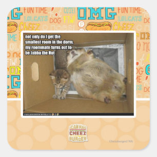 Sticker Carré colocat de graisse