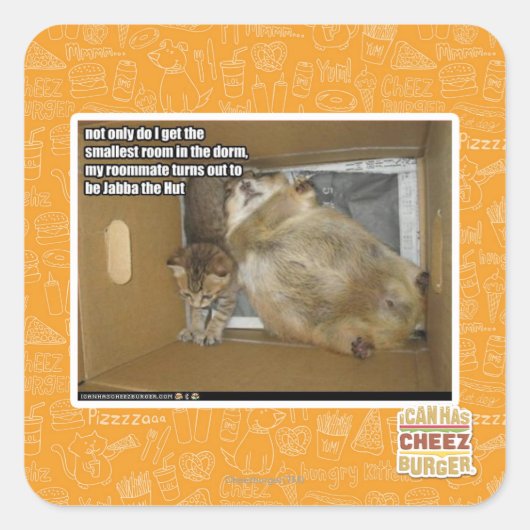 Sticker Carré colocat de graisse (Devant)