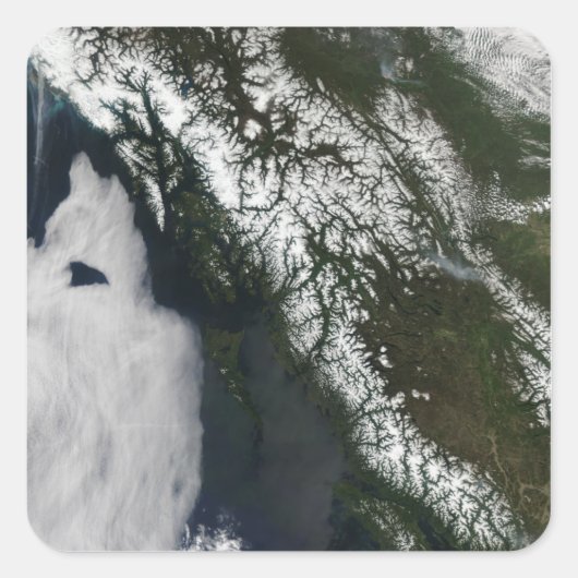 Sticker Carré Colombie-Britannique (Devant)