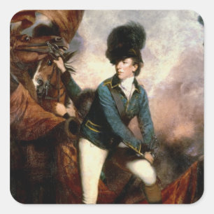 Sticker Carré Colonel Banastre Tarleton 1782