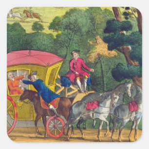 Sticker Carré Colonel Jack volant Mary Smith dans le hymen Thic