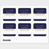 Sticker Carré Colonnes d'étiquette de nom de réunion de classe ! (Feuille)