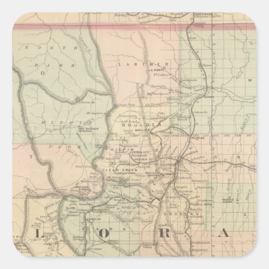 Sticker Carré Colorado (Devant)