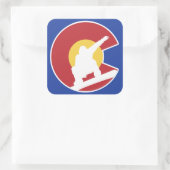 Sticker Carré Colorado Snowboard (Sac)