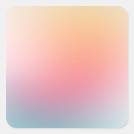 Sticker Carré Coloré Blanc Modèle Jaune Rose Bleu Violet (Devant)