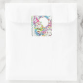 Sticker Carré Coloré Pastel Garden Gnome (Sac)