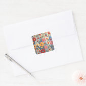 Sticker Carré Colorful (Enveloppe)